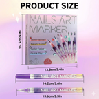 Nail Art Pens Set of 12 Colors