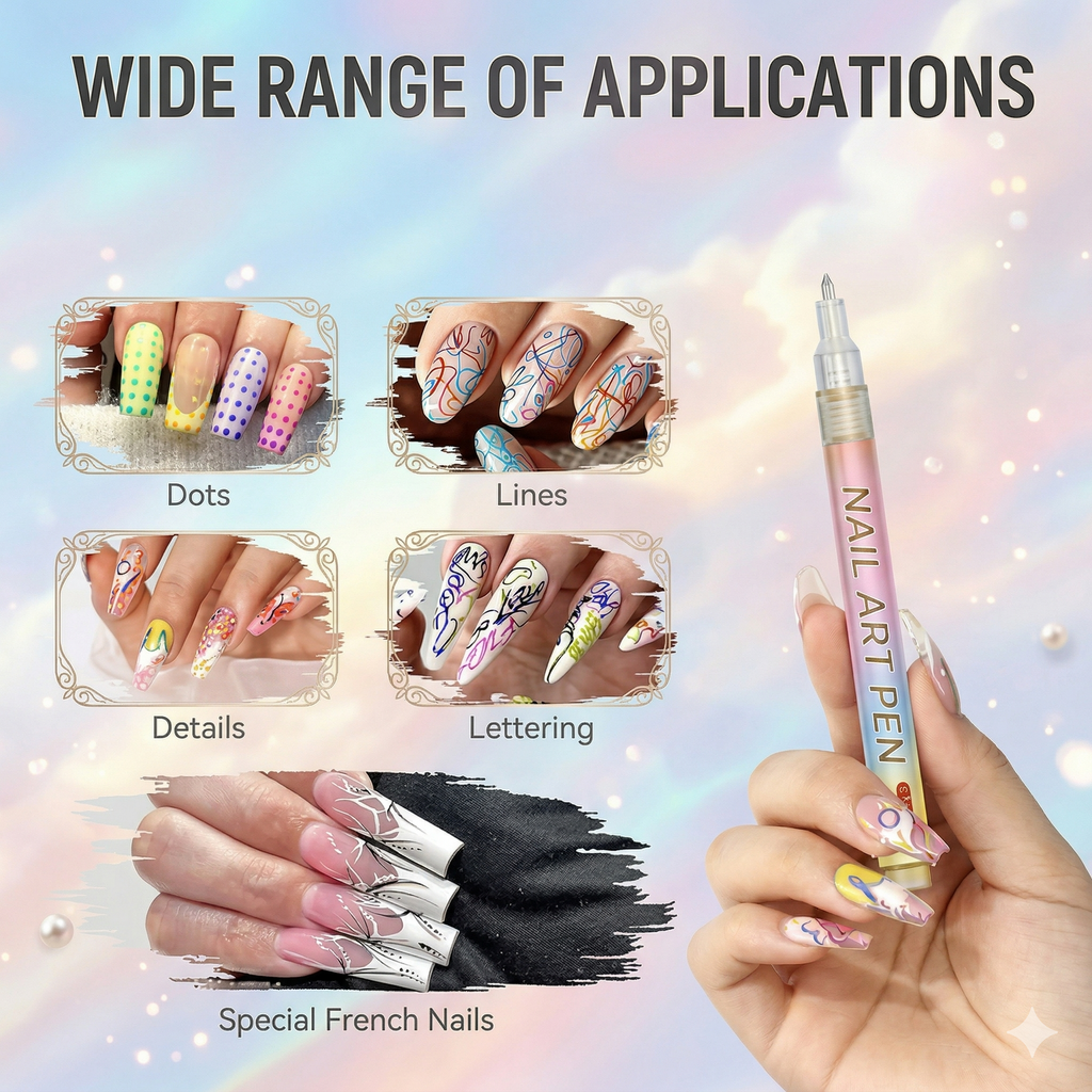Nail Art Pens Set of 12 Colors