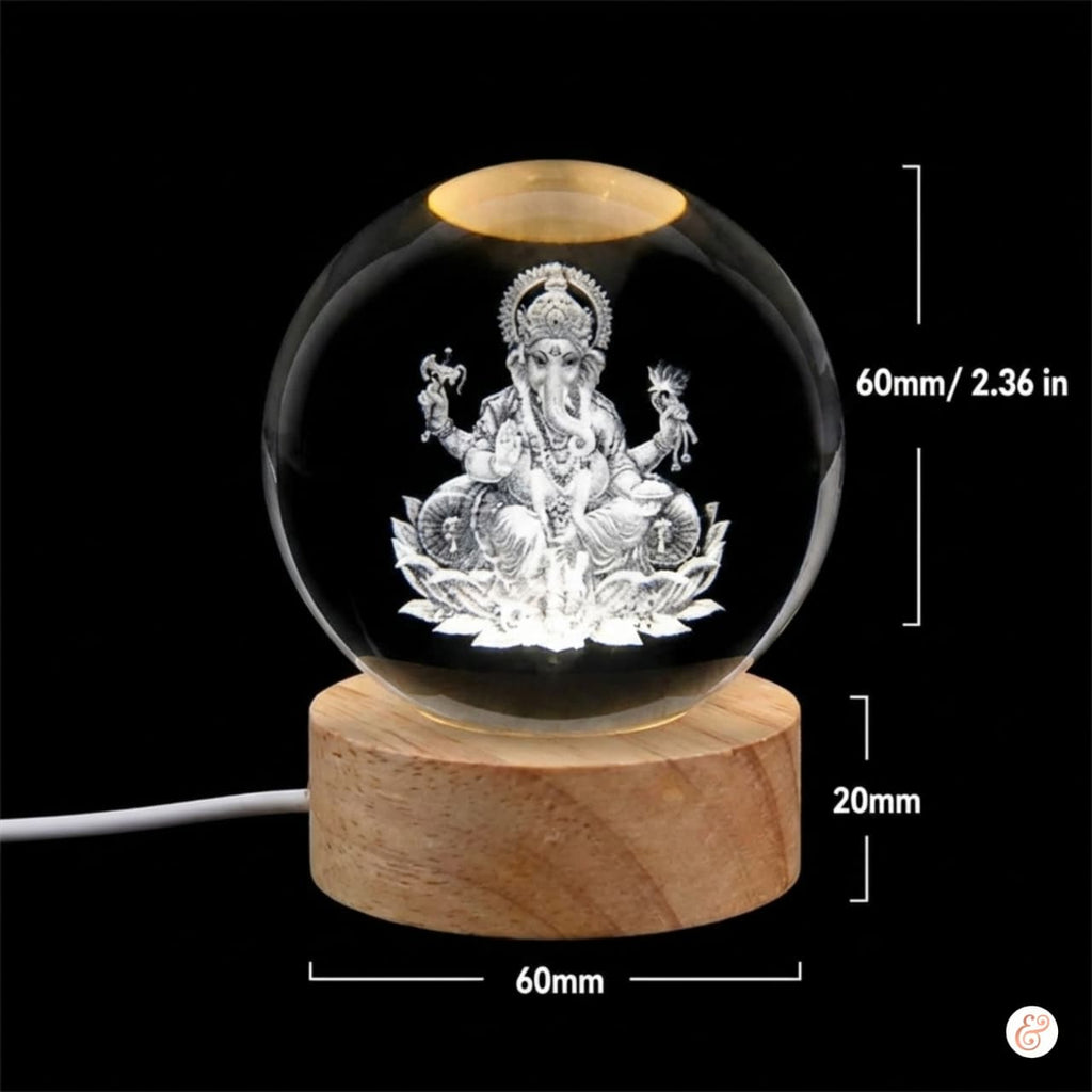 Ganesh Crystal LED Lamp